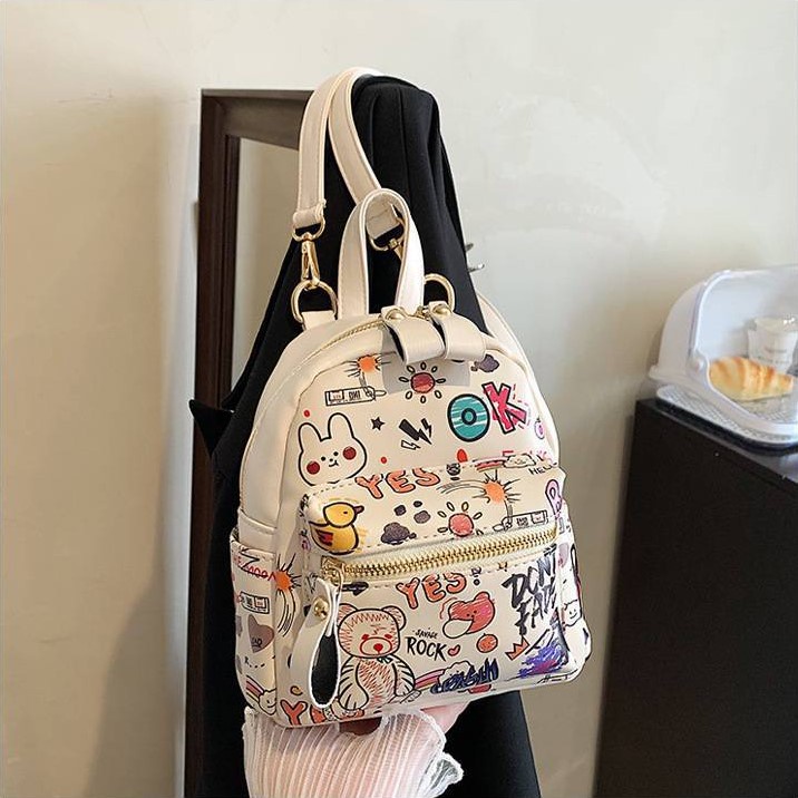 Ba lô nữ thời trang họa tiết so cute cực kì dễ thương Capucha BL10
