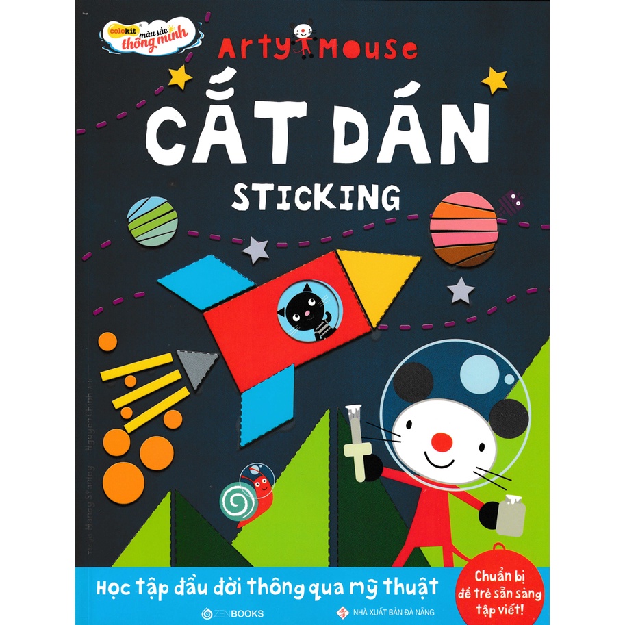 Sách - Arty Mouse - Cắt Dán - Sticking