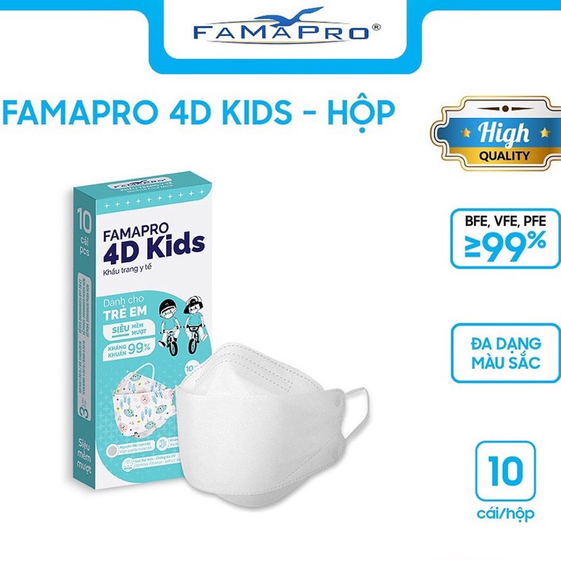 Khẩu Trang  Famapro 4D KiDs