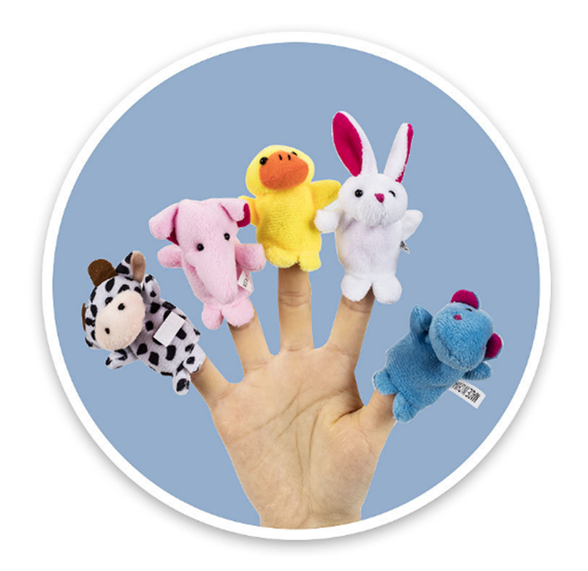 Set 10 Con Rối Ngón Tay Hình Động Vật Hoạt Hình Dễ Thương