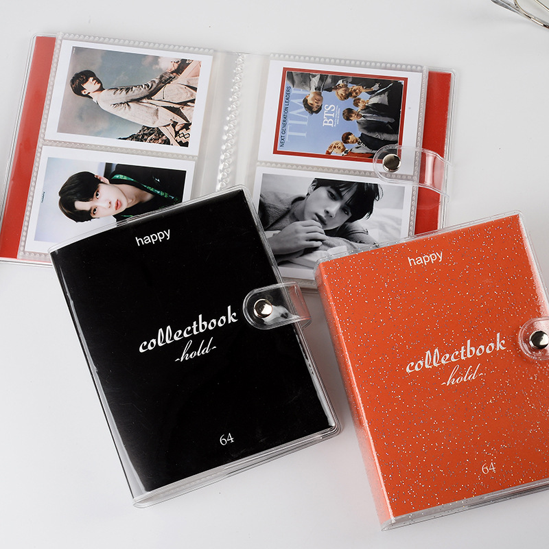 Album Ảnh Mini 64 Ngăn Dễ Thương Cho Ảnh Thẻ Polaroid KPOP LOMO 3 inch Fuji Instax và danh thiếp