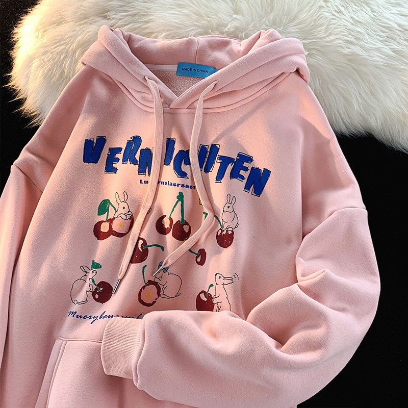 Áo hoodie NRVP tay dài in họa tiết phong cách Hàn Quốc thời trang dành cho nam và nữ oversize