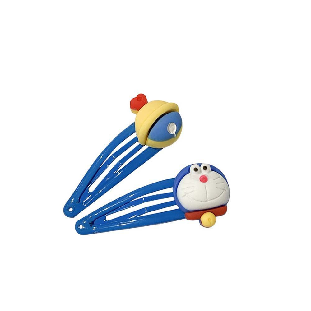Dây cột tóc cao su/ kẹp tóc mặt hình Doraemon dễ thương phong cách Hàn Quốc cho nữ