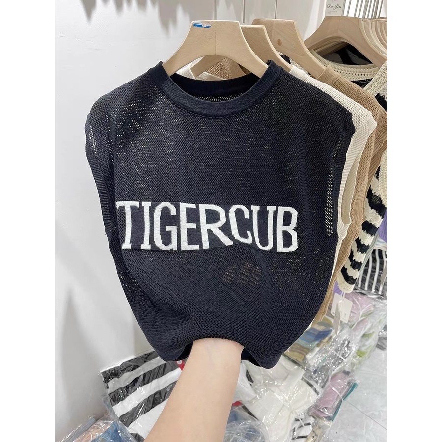 Áo len lưới TIGERCUB tay hơi hot hit bigsize mặc được