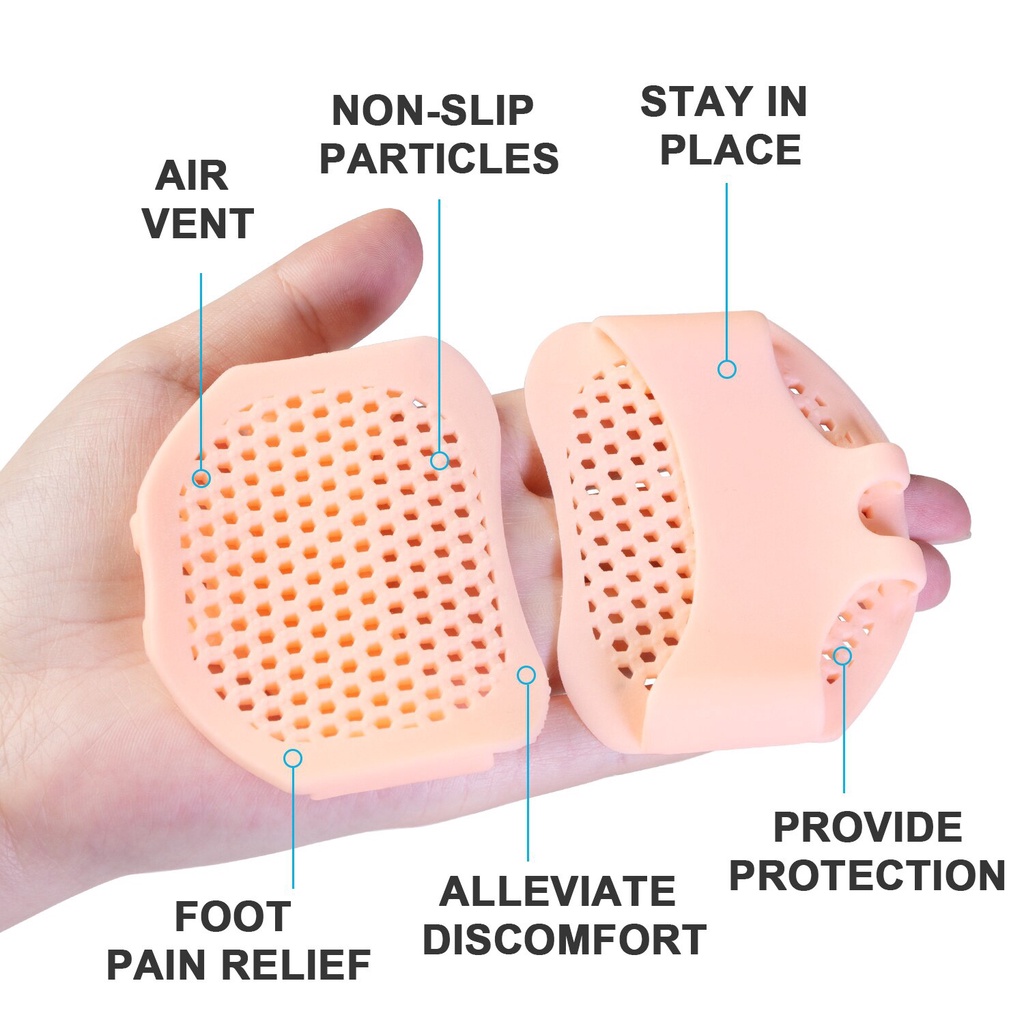 Set 2 Đệm Silicone Thoáng Khí Giảm Đau Cho Bàn Chân
