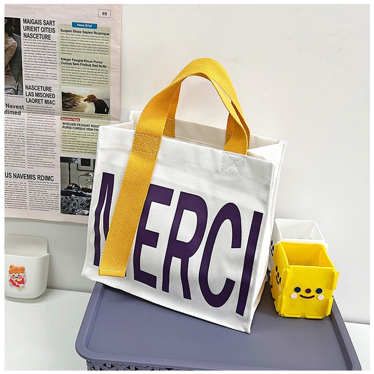 Túi Xách Đeo Vai Vải Bạt Dây Bản Rộng Phong Cách Hàn Quốc Đơn Giản Thời Trang Mới 2022