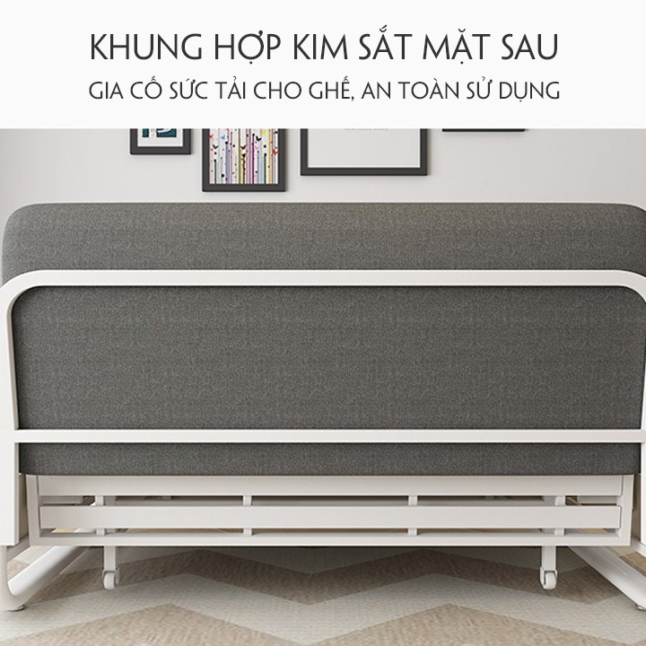 Giường Sofa, Giường Sofa Gấp Gọn Thành Ghế Size 120cm