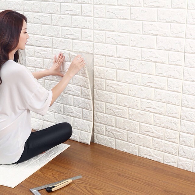 Xốp dán tường giả gạch 3d kích thước 77x70cm | BigBuy360 - bigbuy360.vn