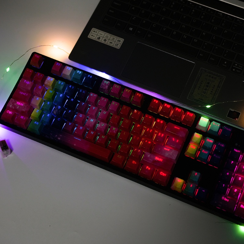 Bộ 108 Phím Pbt Oem Màu Cầu Vồng Cho Bàn Phím Cơ | BigBuy360 - bigbuy360.vn