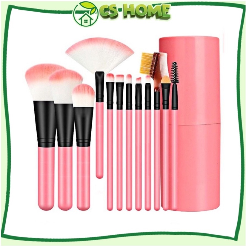 Set 12 Cọ Trang Điểm Tán Nền Phủ Phấn Đánh Mắt Khói Vẽ Mắt Và Cọ Môi TT&GĐ