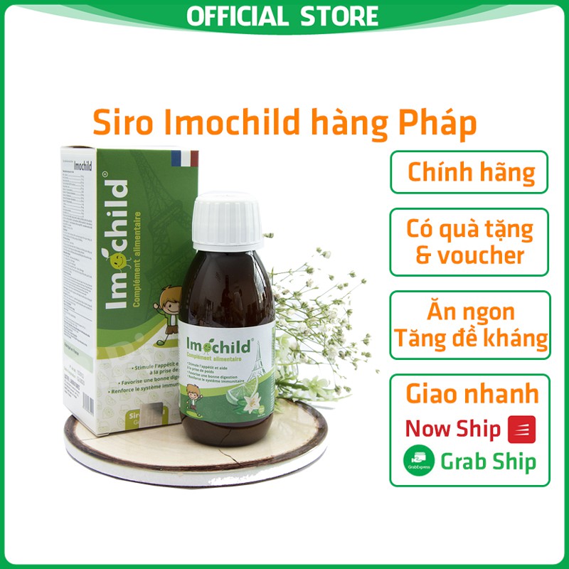 SIRO IMOCHILD trẻ em - Hỗ trợ tăng cường sức đề kháng - Lọ 125ml