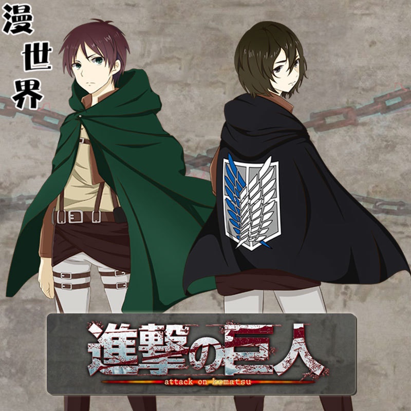 Áo Choàng Hoodie Hóa Trang Nhân Vật Shingek No Kyojin Trong Phim Attack On Titan Mới