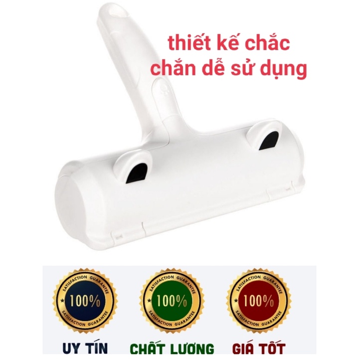 Cây lăn tĩnh điện lăn lông chó mèo trên các bề mặt vải, lăn tóc, bụi vải vệ sinh giường nệm, quần áo