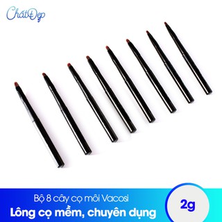 Bộ 8 cây cọ môi đen vacosi l03