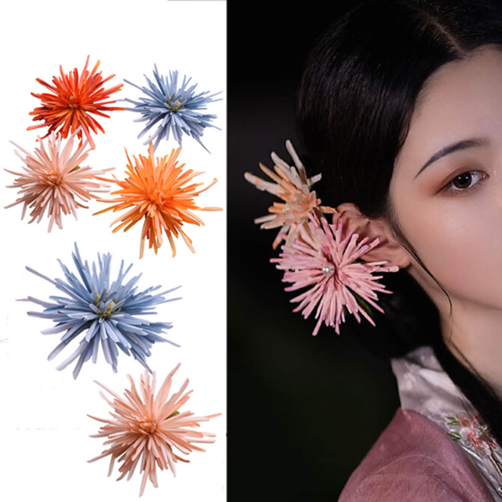 3 Kẹp Tóc Hình Hoa Vintage Cho Nữ