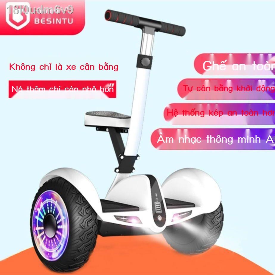 18l0udm6v9Ô tô cân bằng điện thông minh Bositu có ghế ngồi hai bánh trẻ em và người lớn tựa tay Ô song