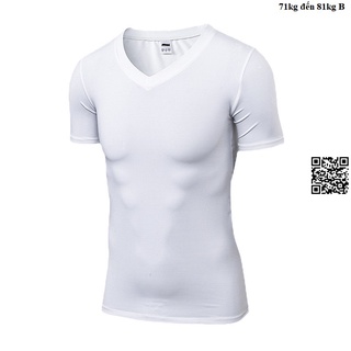 Áo thun ôm body nam cổ tim cao cấp Chất Lượng Giá Tốt hàng xuất khẩu B1
