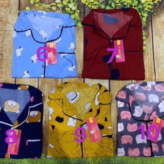bộ pijama kate thái cộc tay