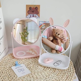 🎀🎀Gương tai mèo,tai thỏ có khay để bàn