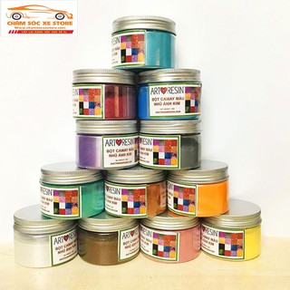 ( Màu Bột camay ) Màu bột nhũ ánh kim pha Resin 50g
