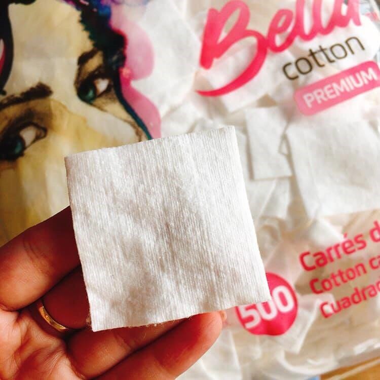 Bông tẩy trang Bella Cotton Premium 500 miếng