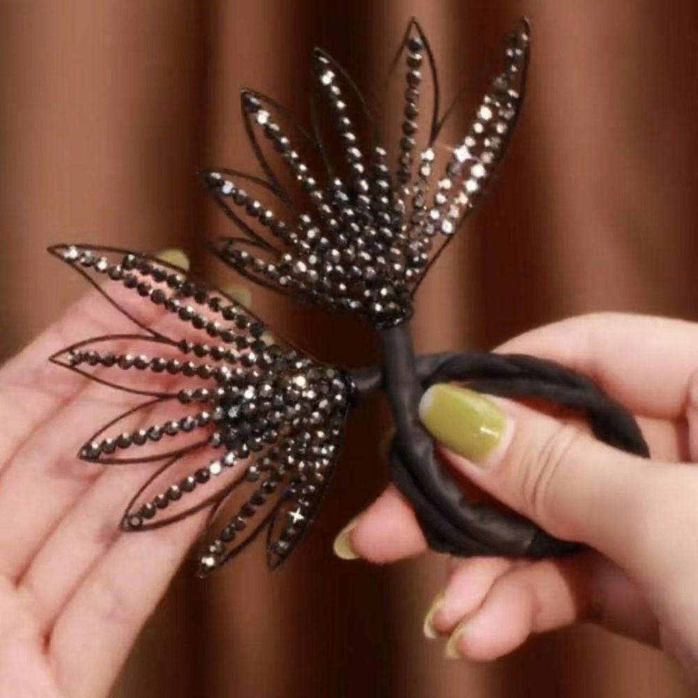 Dây Cột Tóc Đuôi Cá Họa Tiết Bướm Ngọt Ngào Thời Trang VANES1 Cho Nữ|Kẹp Tóc Đuôi Ngựa Thời Trang Mùa Hè