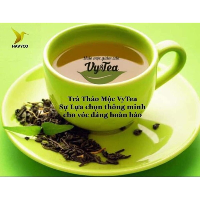 (1 hộp) trà giảm cân vy(()))tea eo thon dáng đẹp (mới nhất)