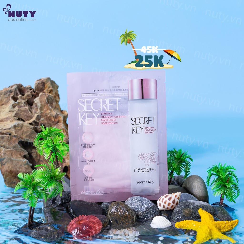 Mặt Nạ Dưỡng Da Secret Key Starting Treatment Essential Mask Rose Edition (30g)