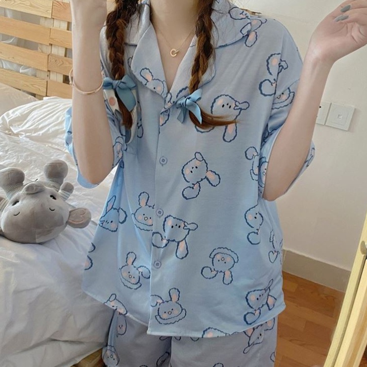 Đồ ngủ pijama, đồ ngủ nữ mặc nhà họa tiết dễ thương siêu xinh