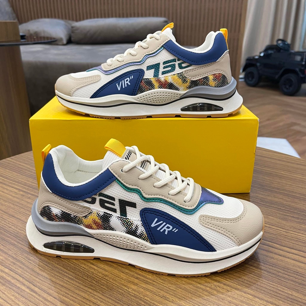 Giày Sneaker Nam [FREESHIP EXTRA PLUS] Giày Nam Thể Thao tăng chiều cao, phối màu cực đỉnh mã Vir