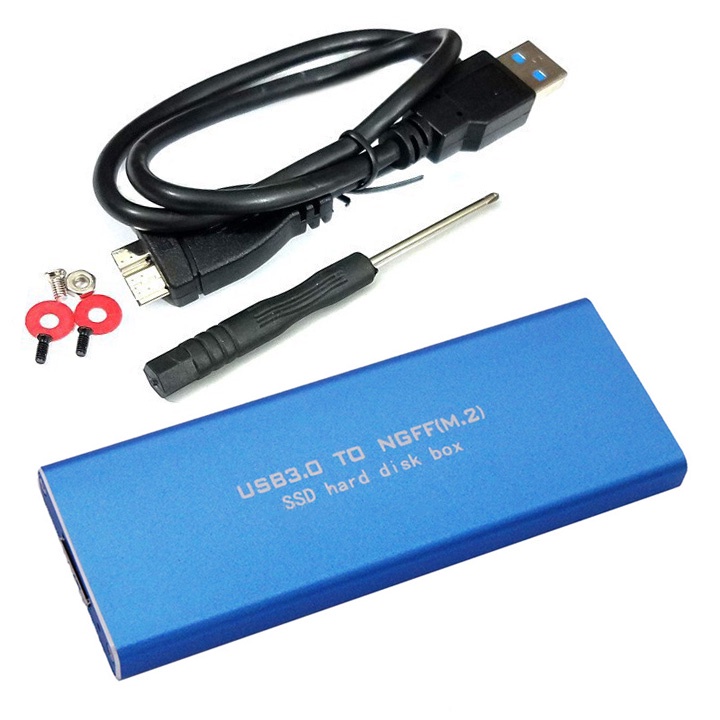 Box SSD M.2 SATA vỏ kim loại USB 3.0 BX22