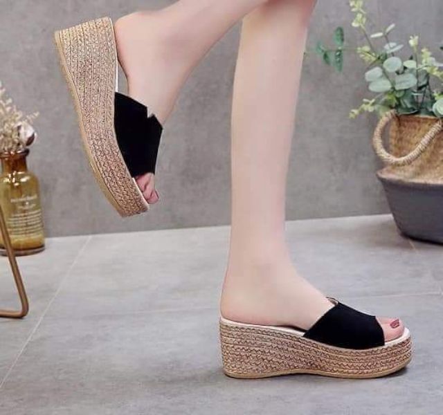Dép đế xuồng cói 8p