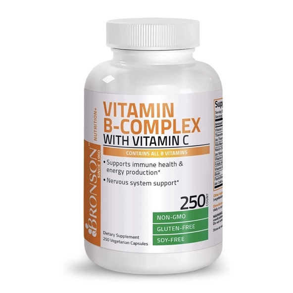 Bronson Vitamin B Complex - Viên uống tổng hợp Vitamin B 250viên USA