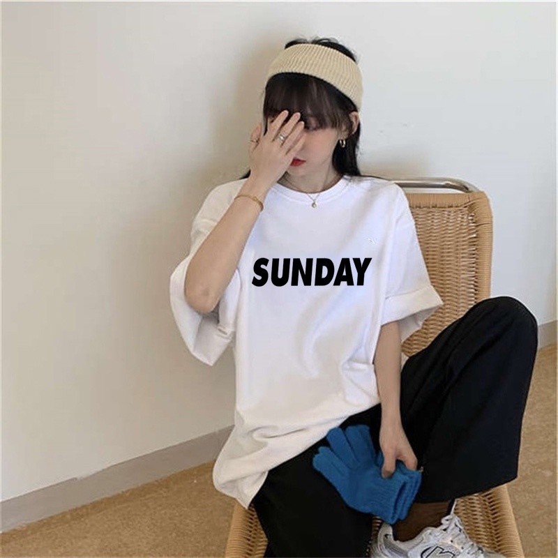 NRVP Áo Thun Cotton Tay Ngắn Cổ Tròn Thời Trang Mùa Hè Phong Cách Hàn Quốc Dành Cho Nữ