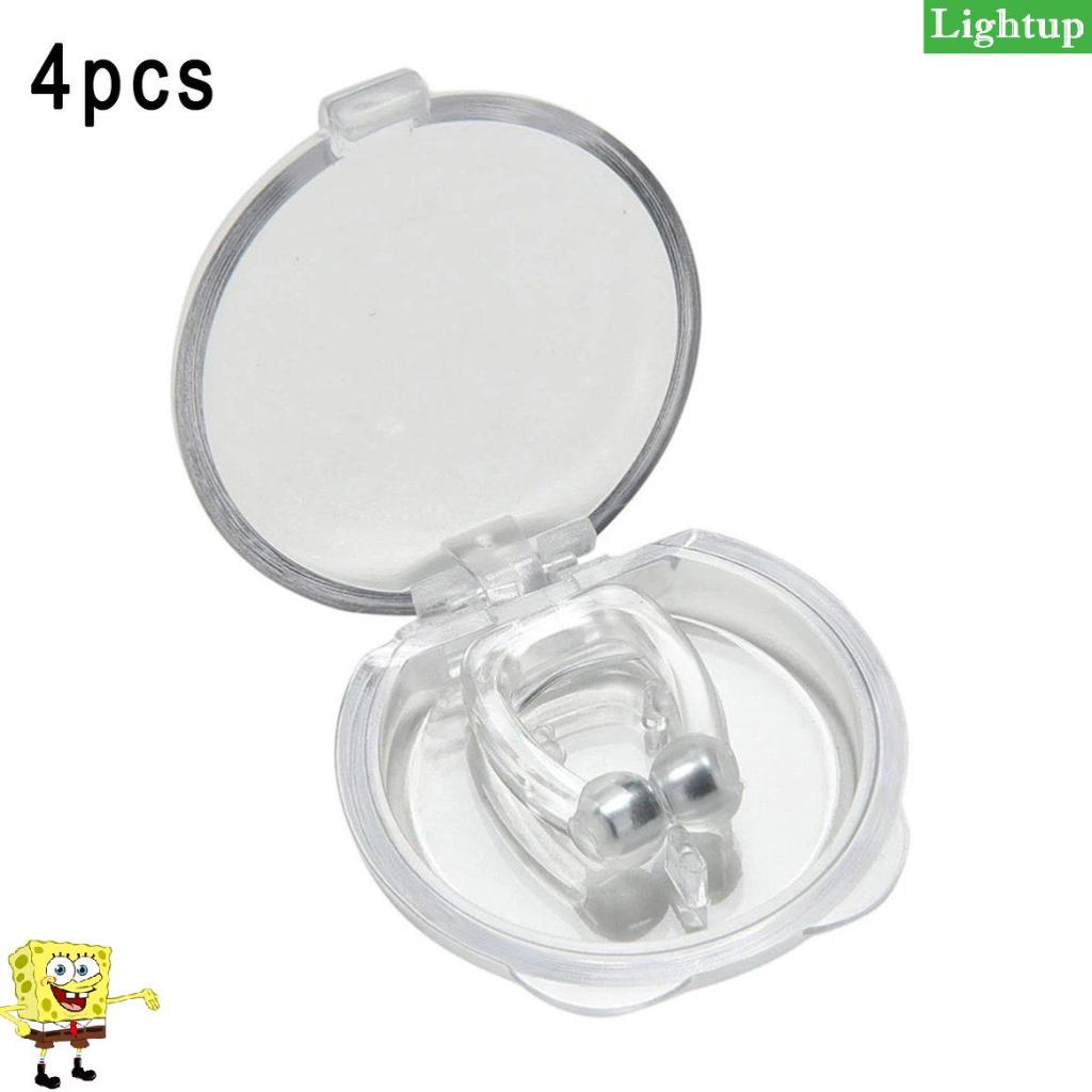 Từ tính Silica Gel Kẹp mũi Thiết bị chống ngáy ngủ Bảo vệ ngưng thở khi ngủ (7.2)