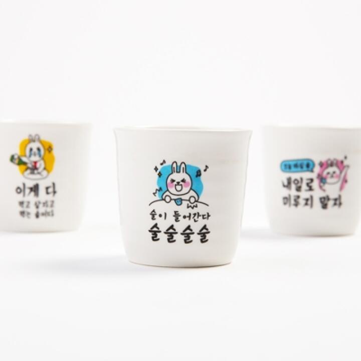 Ly Uống Rượu Ceramics Glass ARTBOX Hàn Quốc Bằng Gồm Xinh Xắn