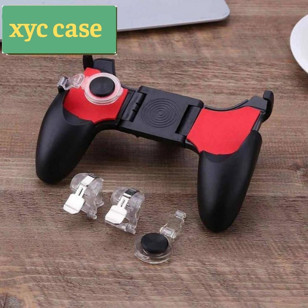 Tay Cầm Chơi Game PUBG, Liên Quân 5 in 1 Dùng Cho Điện Thoại 4.5 - 6.5 inch