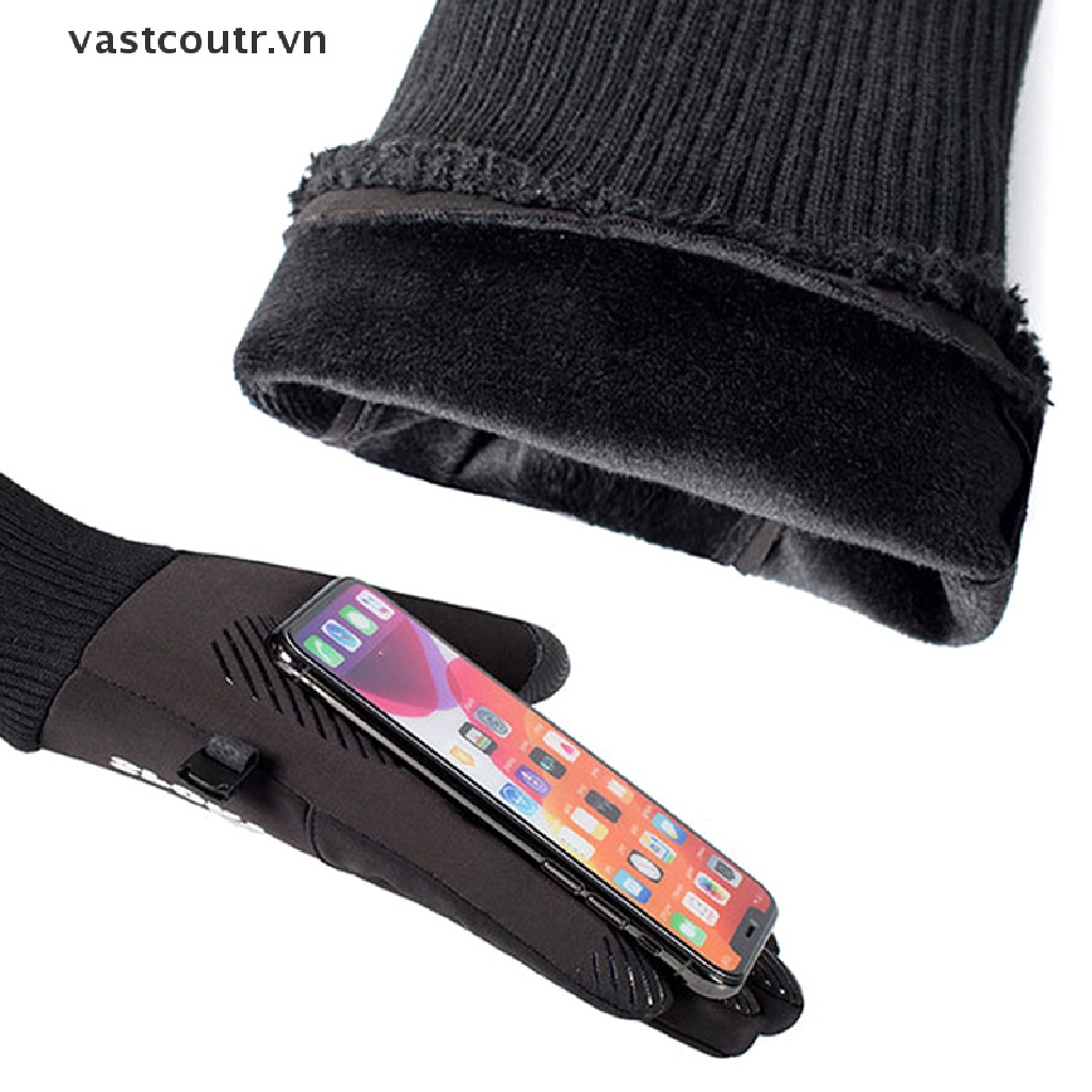 Găng Tay Thể Thao Chống Trượt Có Thể Chạm Màn Hình Cảm Ứng Thời Trang Mùa Đông Cho Nam