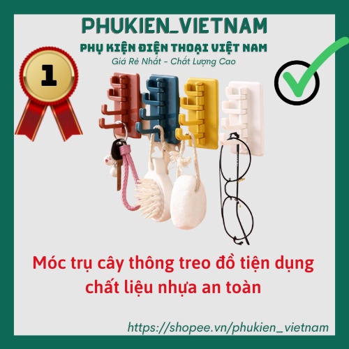 Móc trụ cây thông treo đồ tiện dụng