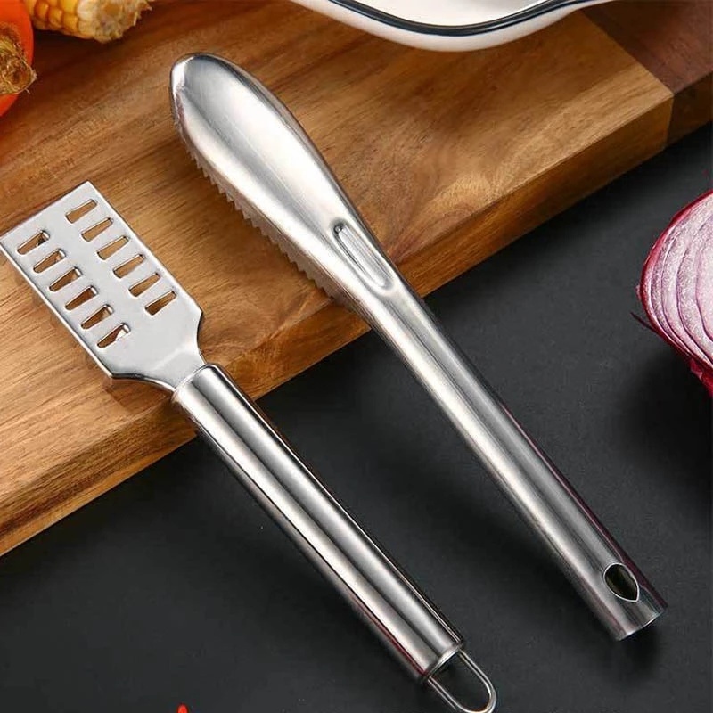 Dụng Cụ Đánh Vảy Cá / Vảy Cá Bằng Thép Không Gỉ Loại Bỏ Nhanh / Vảy Cá / Bàn Chải Da Cá Nhà Bếp Mới