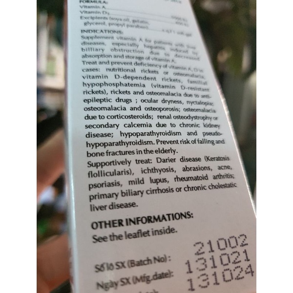 Viên uống Vitamin AD hãng OPC - Đông Anh Pharmart