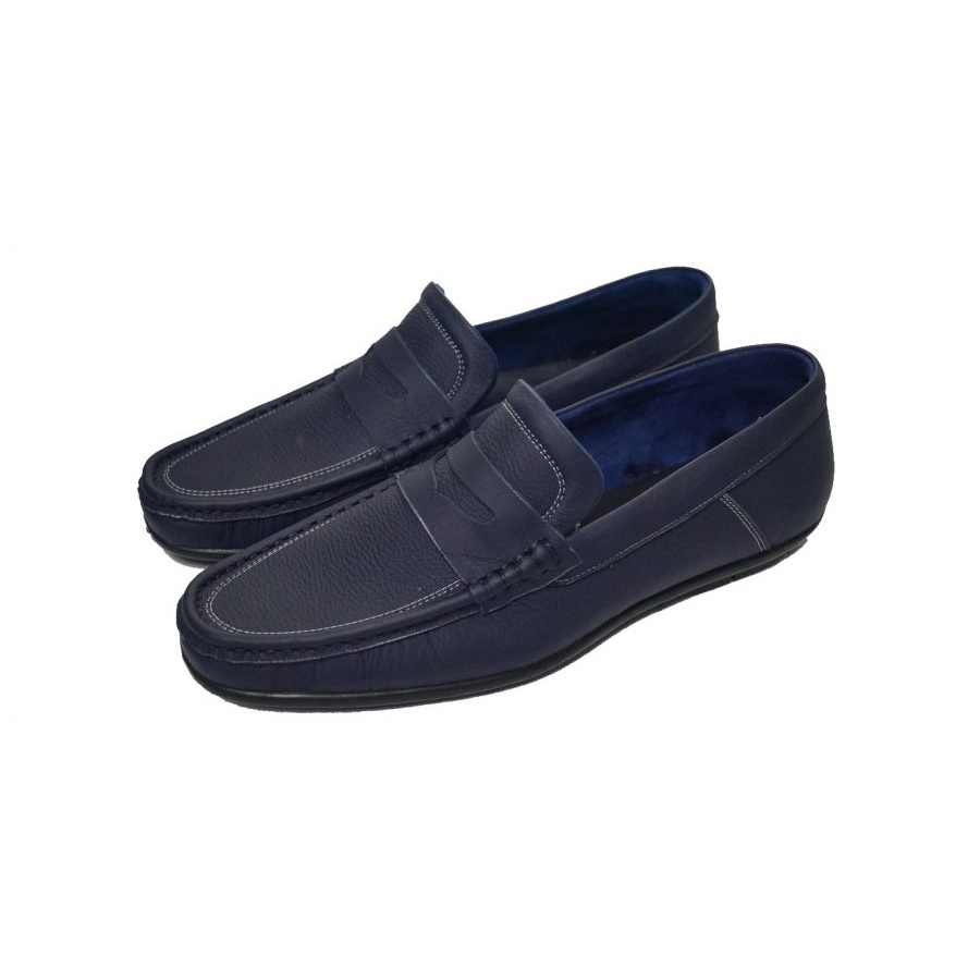Giày lười nam size nhỏ  da bò thật. Mã số: M132