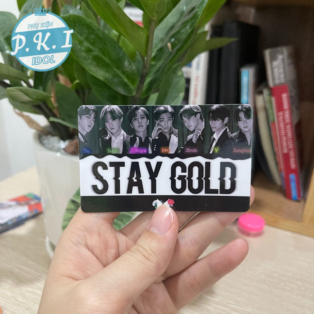 BTS BLACK STAY GOLD - Bộ ẢNH Card Bo Góc BTS Instagram Hot New - Loại 9