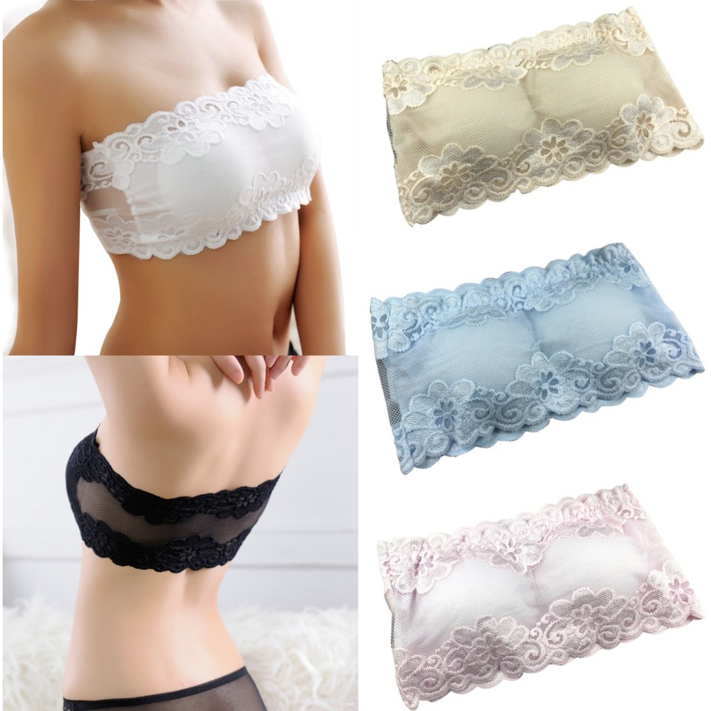 Hàng có sẵn Áo ngực ống ren hoa free size | BigBuy360 - bigbuy360.vn
