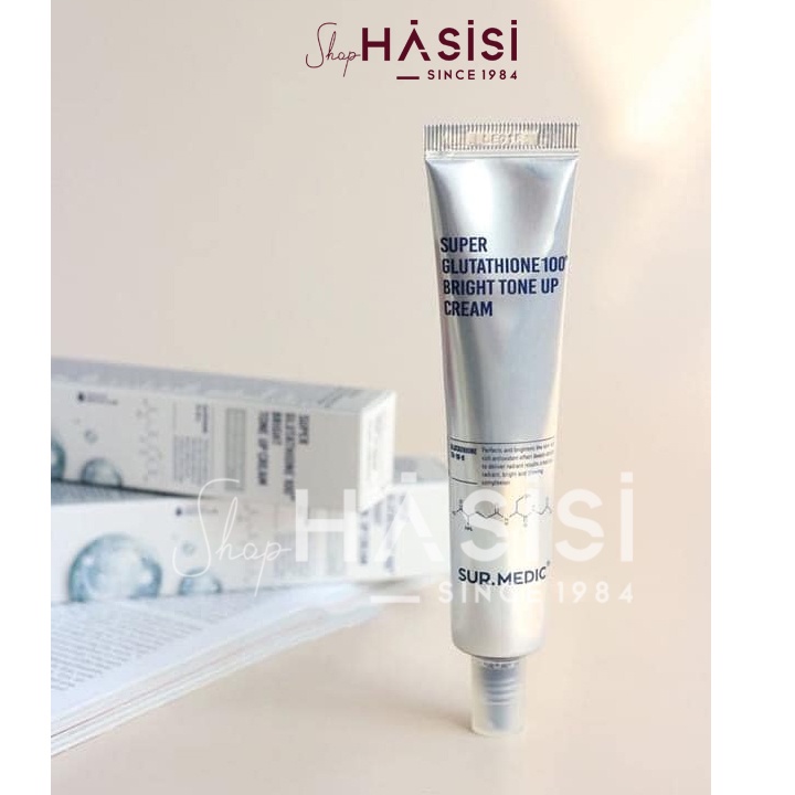 Kem Dưỡng Trắng Da Nâng Tông SUR.MEDIC - Super Glutathione 100 Bright Tone Up Cream 40ml