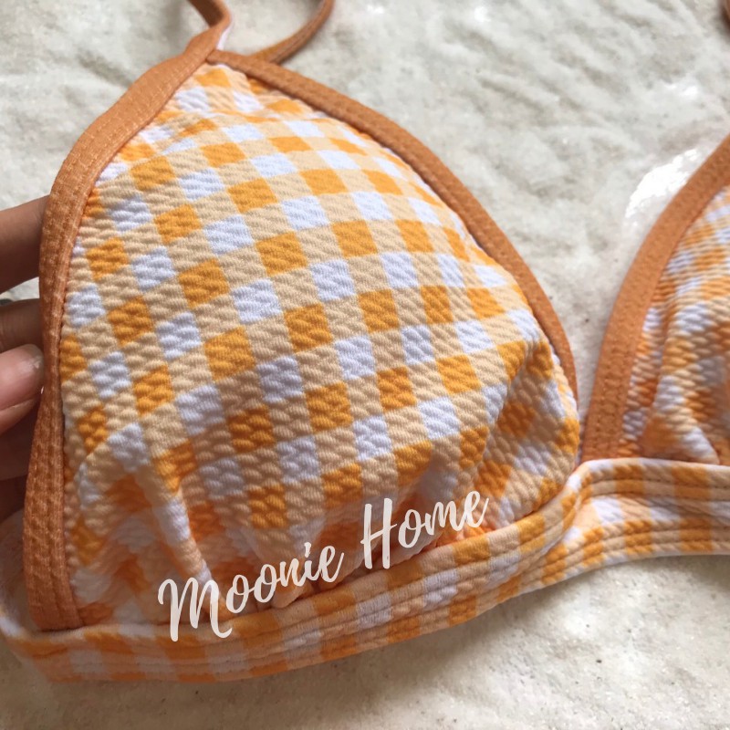 Đồ Bơi Nữ/ Bikini Nữ 2 Mảnh Đẹp, Họa Tiết Sọc Kẻ, Quần Cạp Cao Mã BN - 507