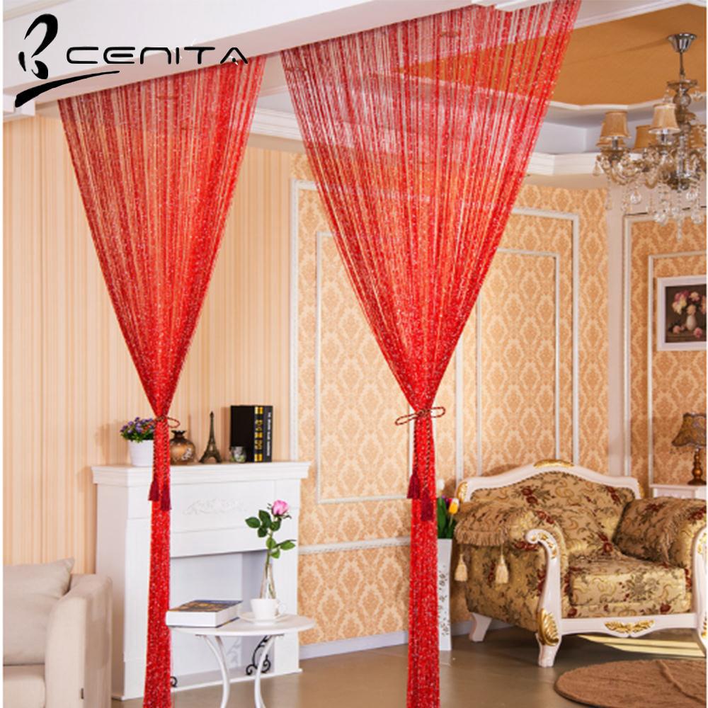 Rèm Cửa Sổ Tua Rua Bằng Vải Lụa Màu Bạc