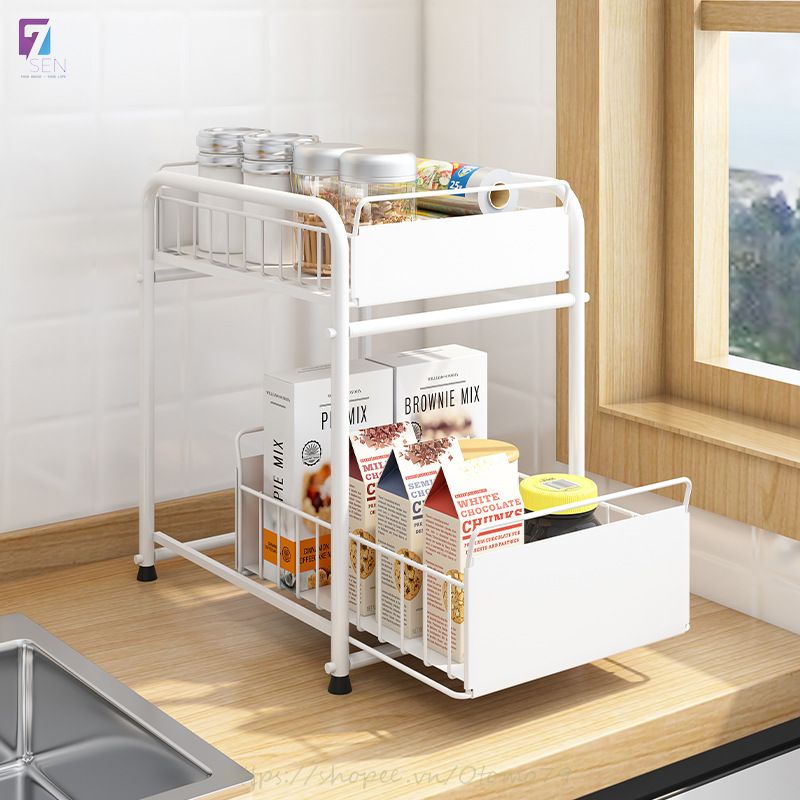 Kệ Gia Vị Tiện Lợi Với Ngăn Kéo Thông Minh Giúp Tiết Kiệm Không Gian Bếp