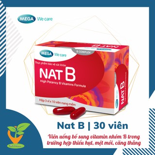 NAT B Mega We care (H/30 viên) - bổ sung vitamin nhóm B [MỚI]