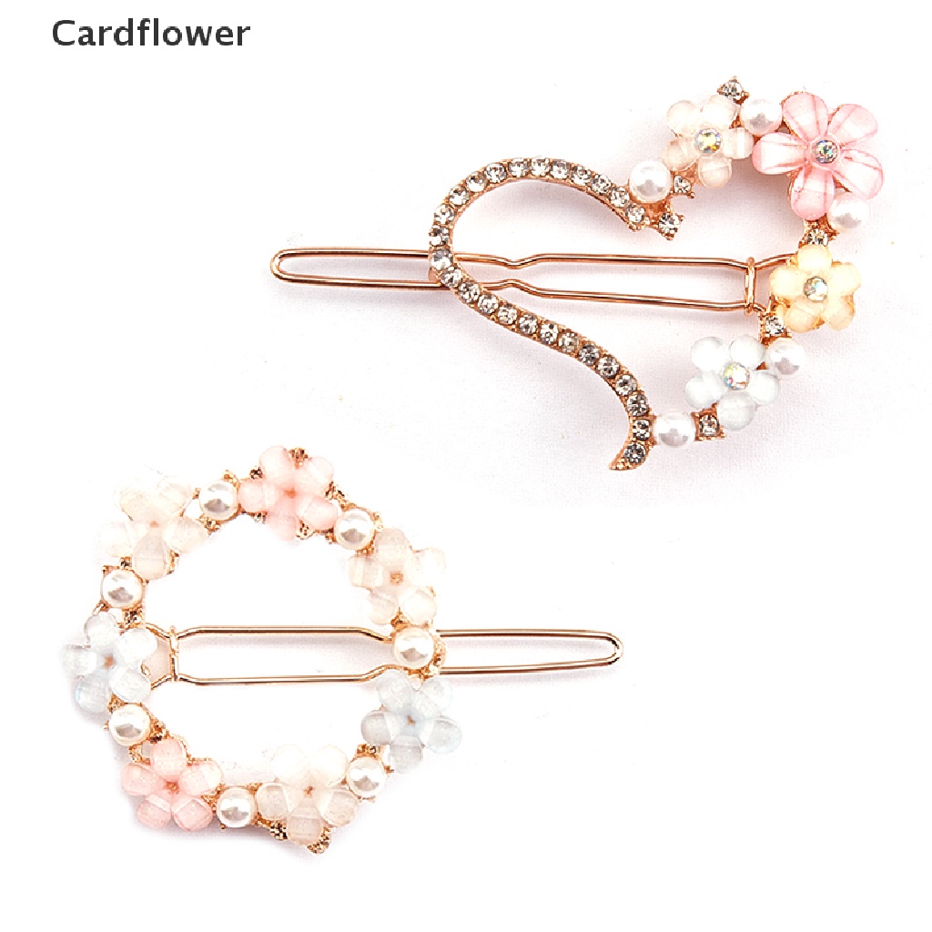 Kẹp Tóc Đính Đá Hình Hoa Thời Trang Cho Nữ